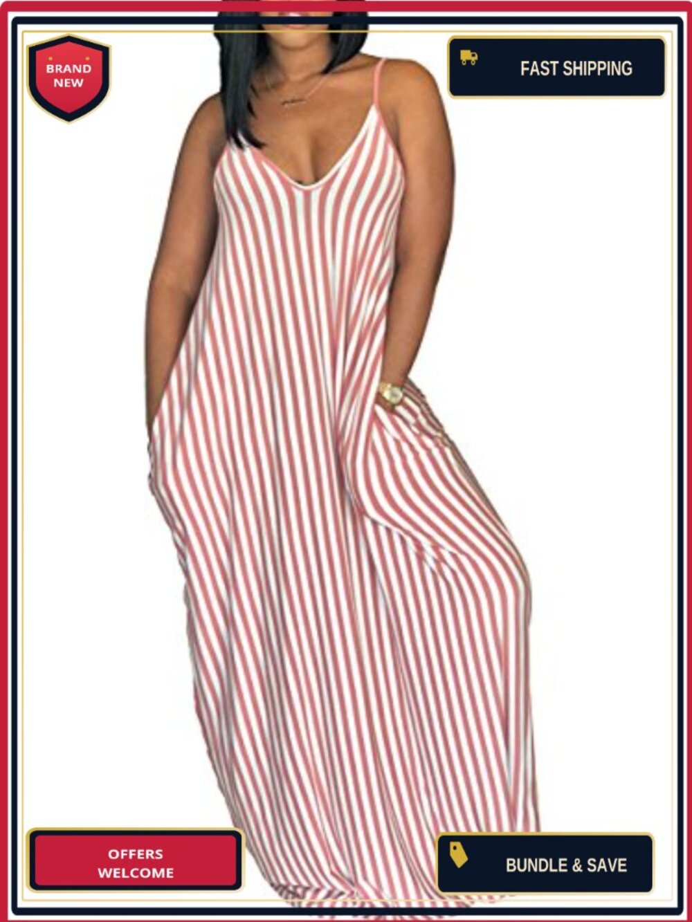 Sleeveless Maxi Dress Bohemian Floral Spaghetti Strap Plus Size Summer Sundress